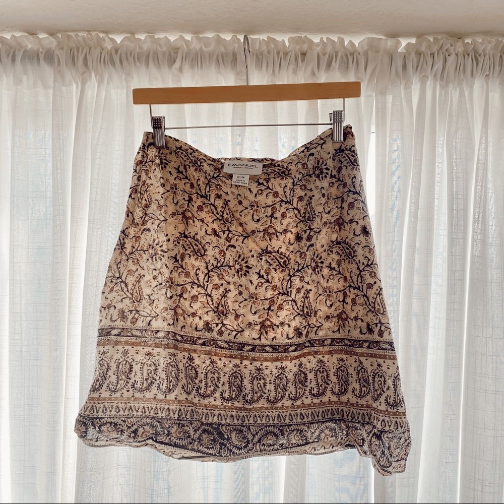VTG EMANUEL UNGARO mini wrap skirt